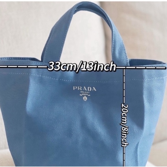 Prada Blue Tote Bag - Picture 8 of 9